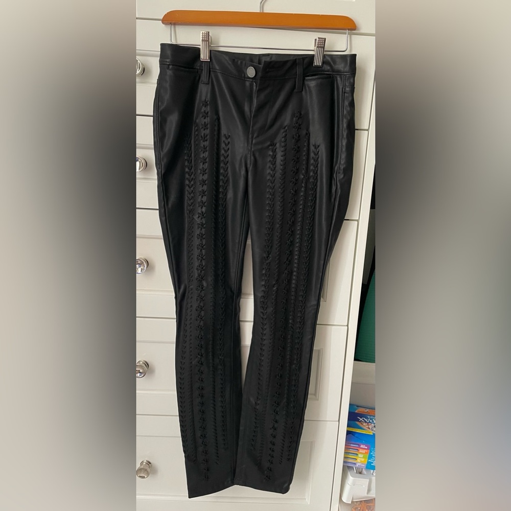 BlankNYC black skinny faux leather pants